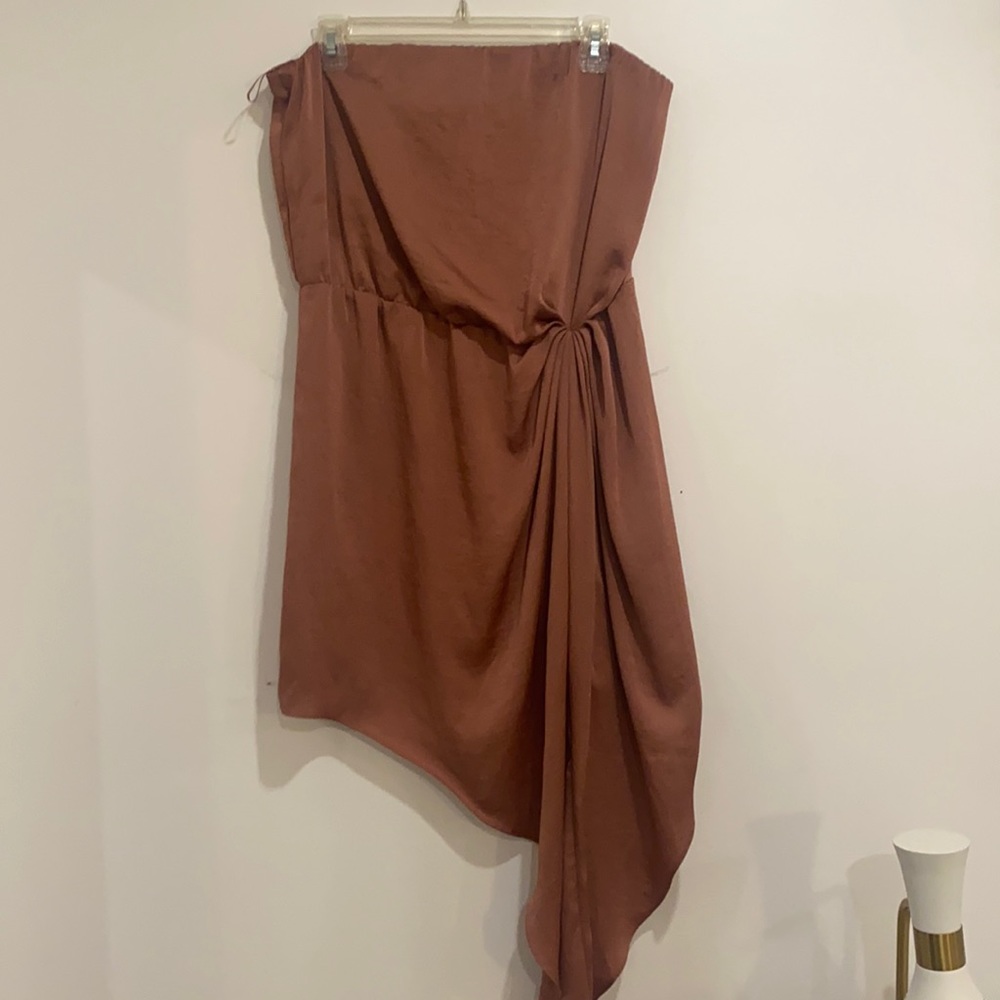 Satin strapless dress express